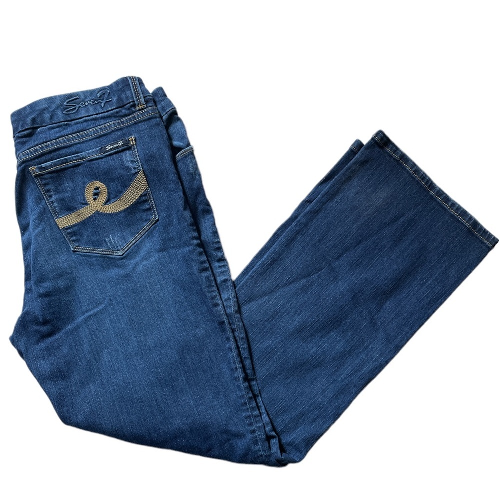 SEVEN 7 JEANS Women's Boot Cut Blue Denim SIZE 14